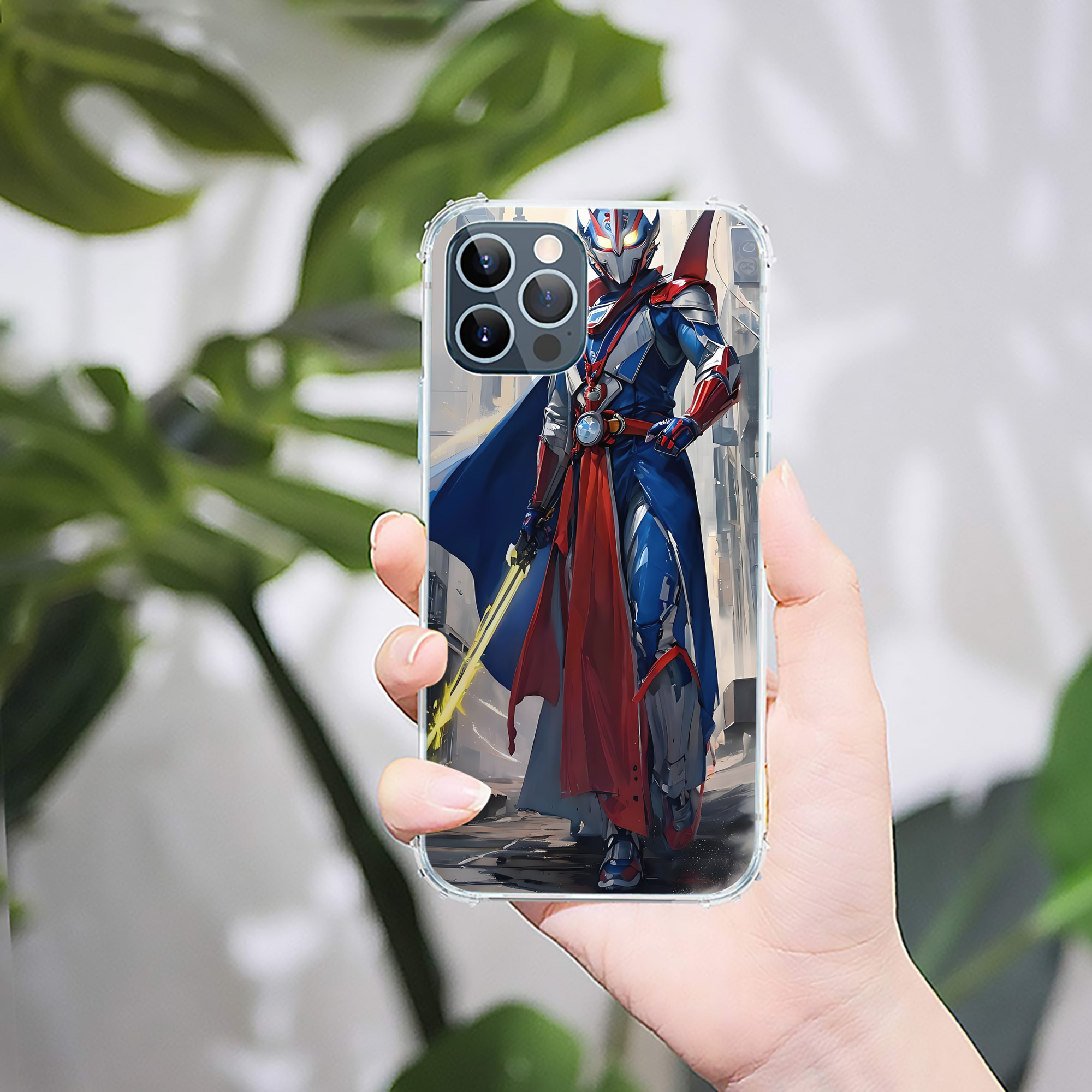 （画像用） ウルトラマン Ultraman 【iPhone 12シリーズ対応】透明スマホケース（クリアソフトケース）